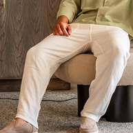 WW | Leichte Slim Fit Herren Sommer Leinenhose Mit Kordelzug