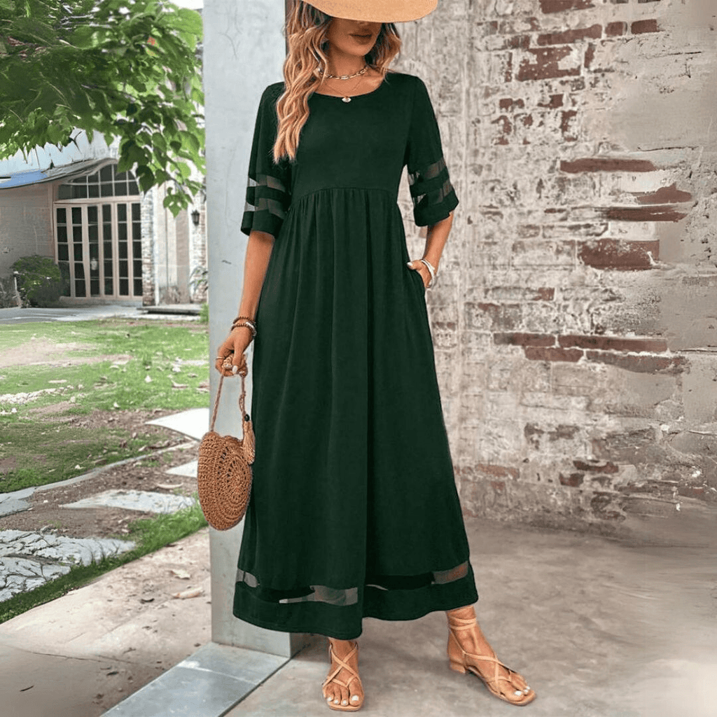 WW | Elegantes Schwingendes Maxikleid Für Damen