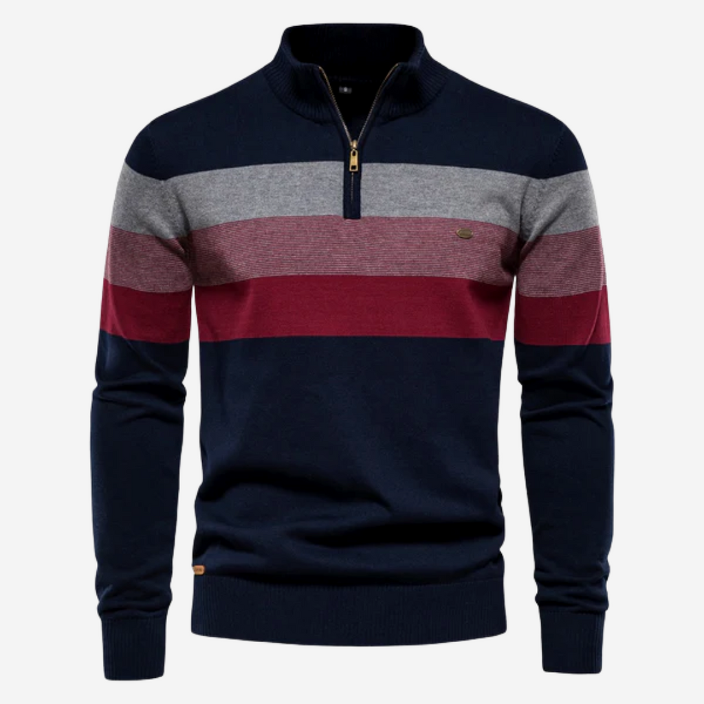 WW | Herren Pullover mit halbem Reißverschluss für trendigen Komfort
