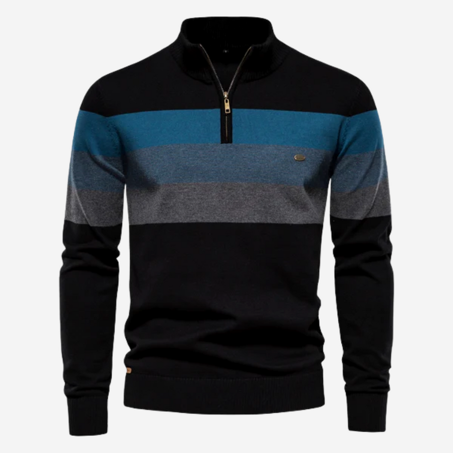 WW | Retro Pullover mit Viertelreißverschluss