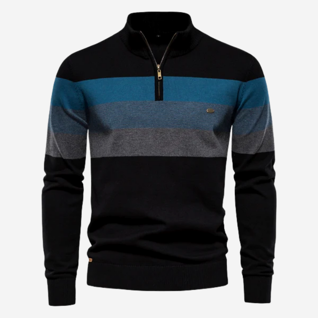 WW | Herren Pullover mit halbem Reißverschluss für trendigen Komfort