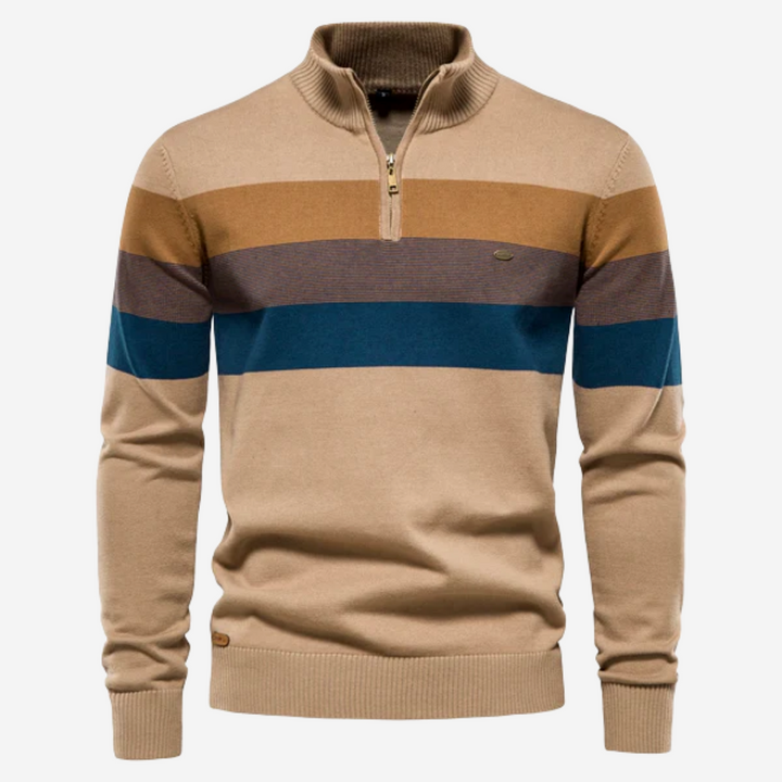 W&W Mode | Herren Pullover mit halbem Reißverschluss für trendigen Komfort