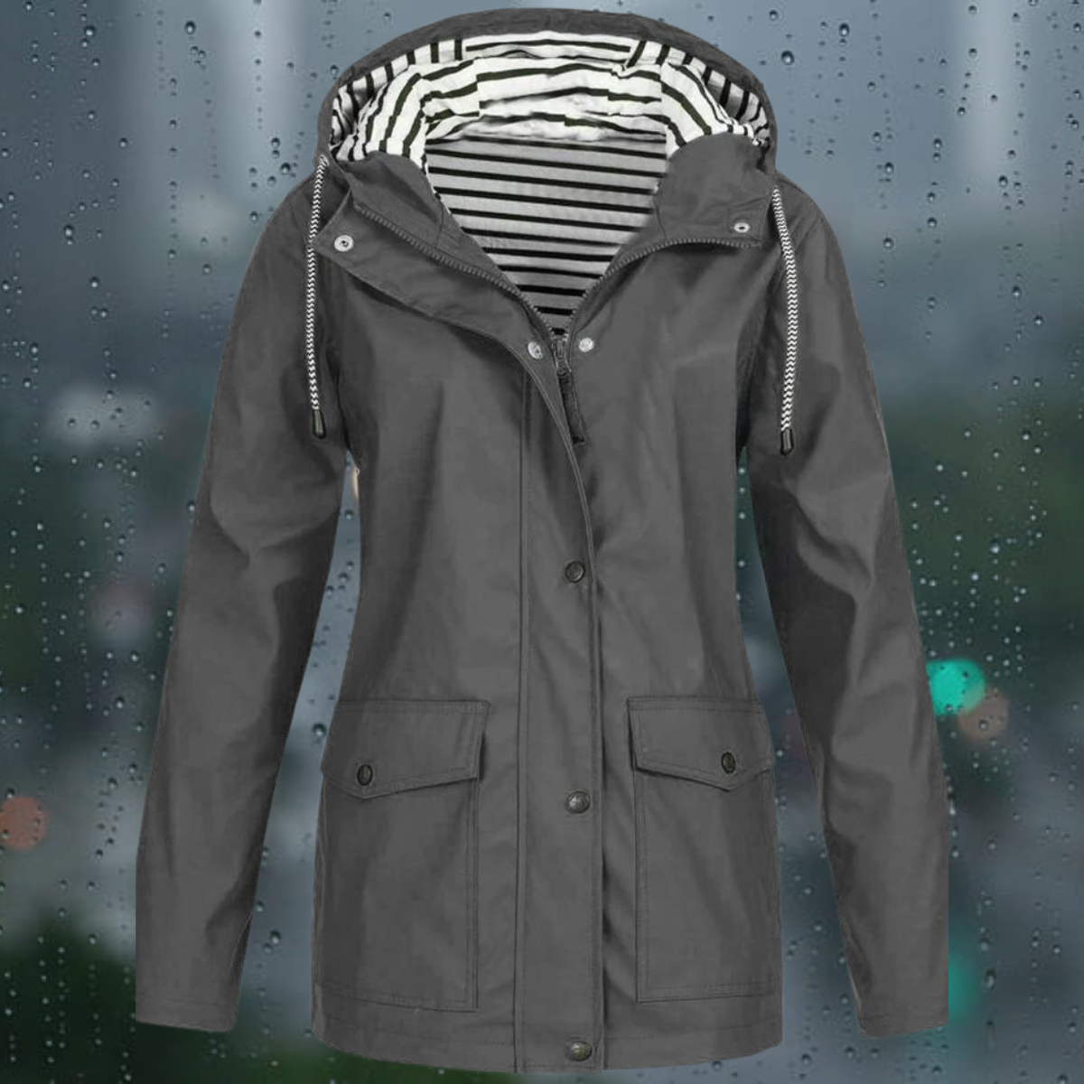 WW | Lässige Winddichte Regenjacke für Damen
