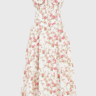 Carmea™ Florales Bustierkleid mit Taillenformung