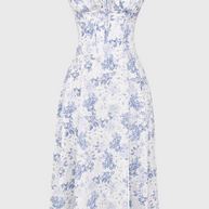 Carmea™ Florales Bustierkleid mit Taillenformung