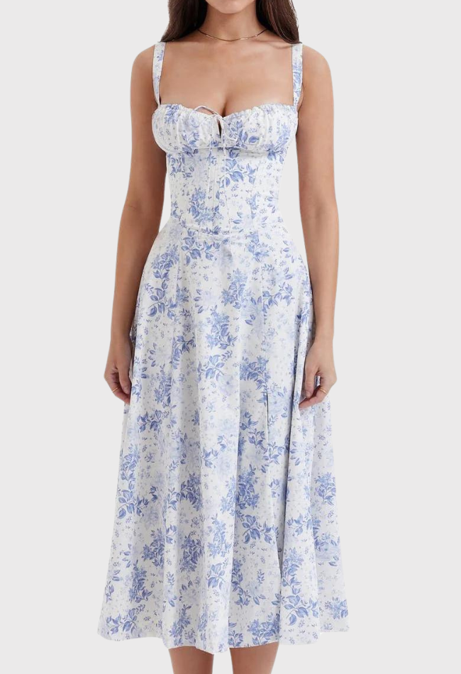 WW | Midi Bustier Korsett Sommerkleid