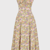 Carmea™ Florales Bustierkleid mit Taillenformung