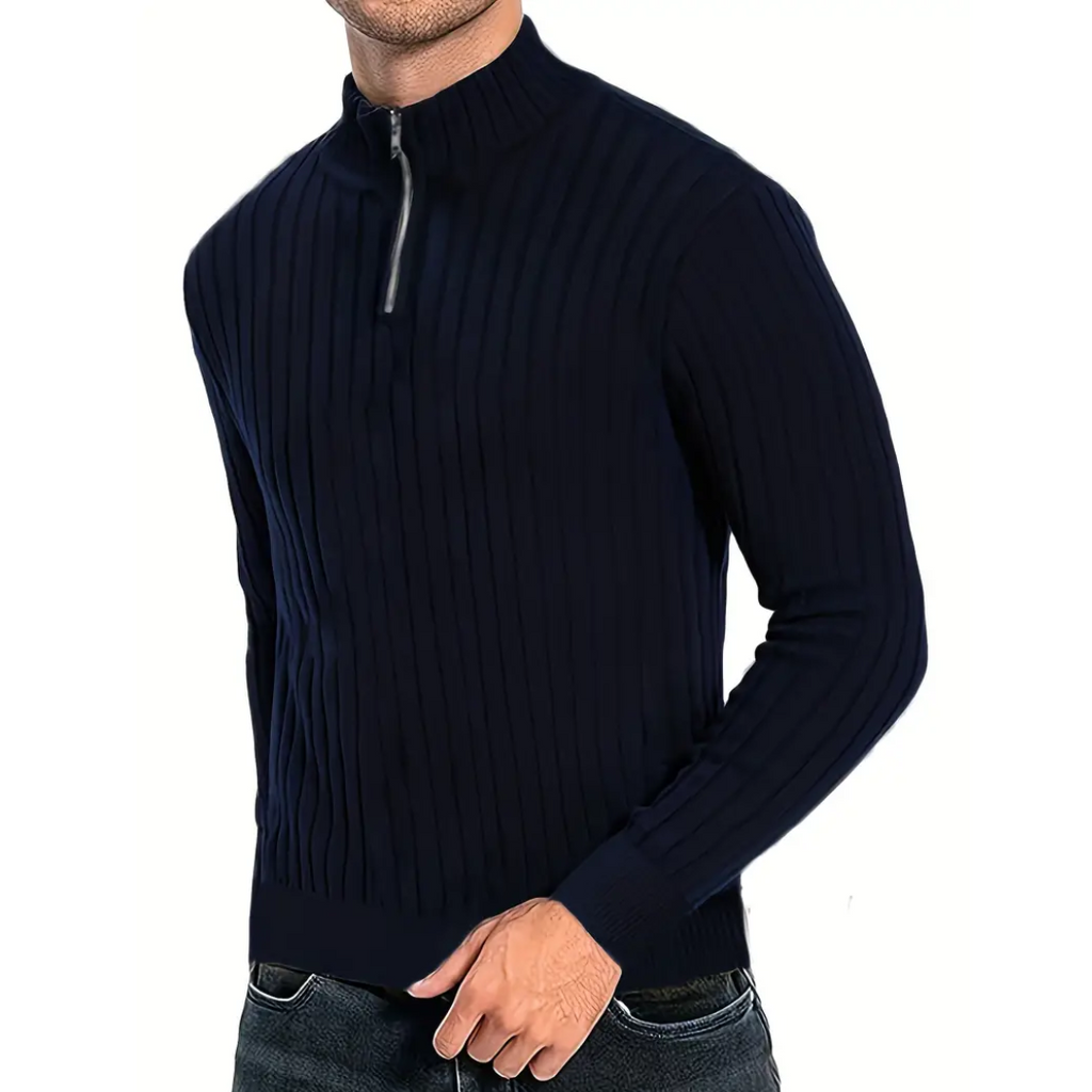 WW | Pullover für Herren mit Halbzipper und Langen Ärmeln