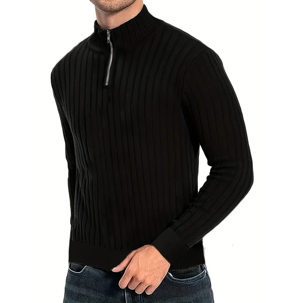 WW | Pullover für Herren mit Halbzipper und Langen Ärmeln