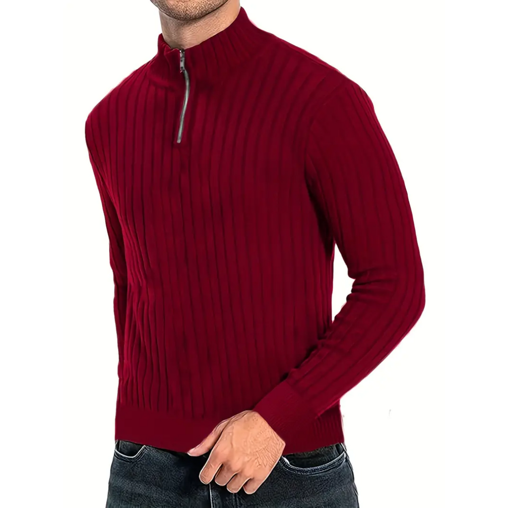 WW | Pullover für Herren mit Halbzipper und Langen Ärmeln