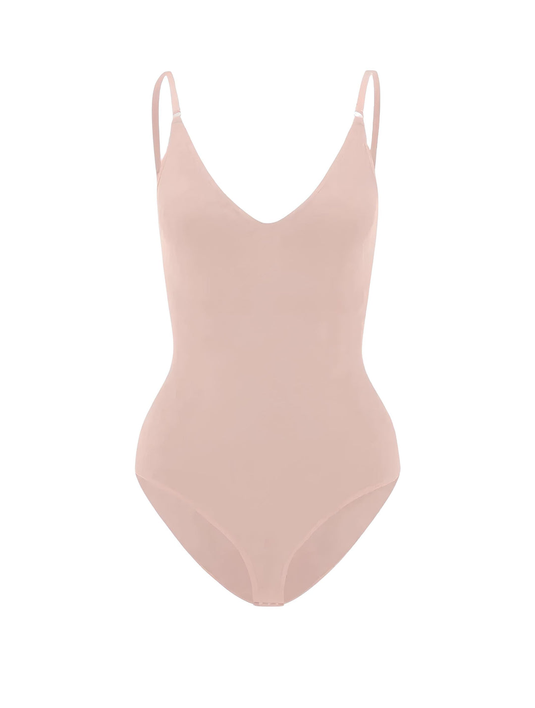 W&W Mode | Bodysuit Verstellbare Spaghetti Träger Tiefer V-ausschnitt Stretch Fit Shapewear