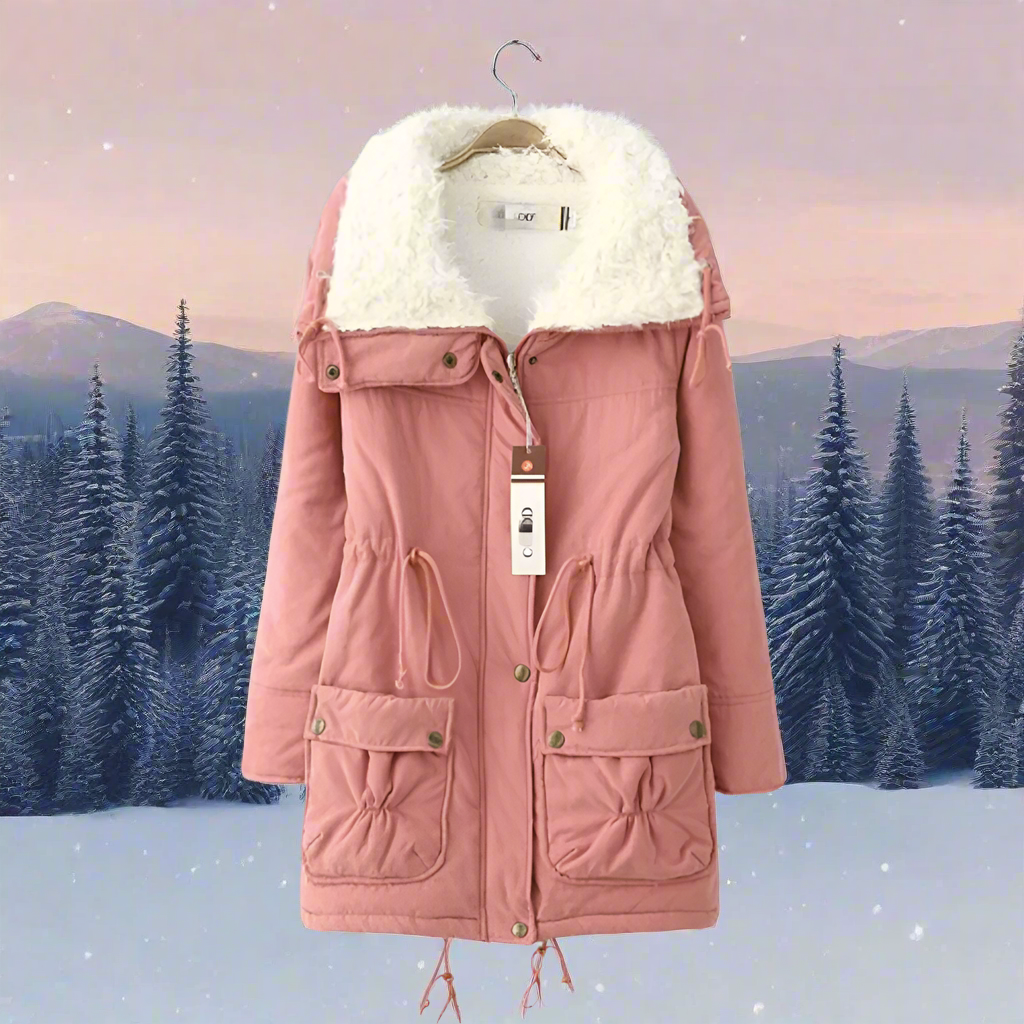 W&W Mode | Warme Baumwoll Winterjacke damen Mit Kapuze