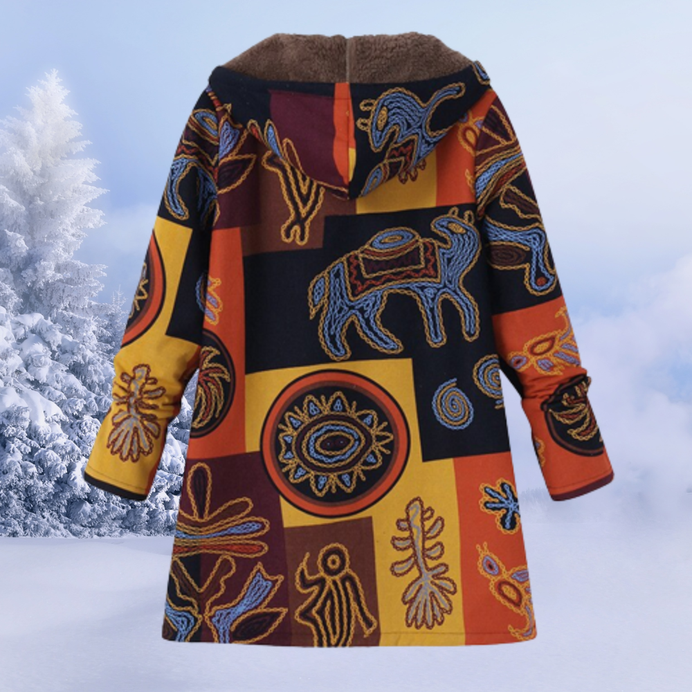 Damen Winterjacke aus Baumwoll-Polyester-Mix