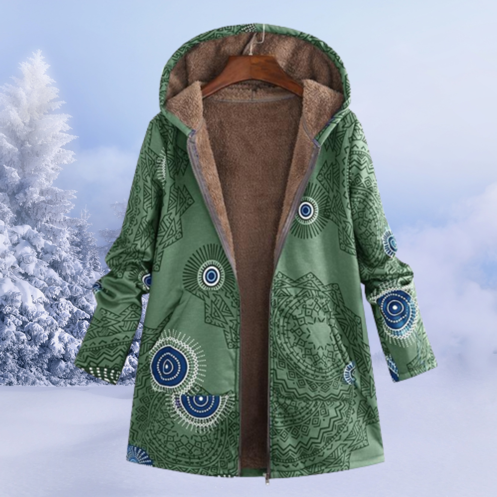 Damen Winterjacke aus Baumwoll-Polyester-Mix