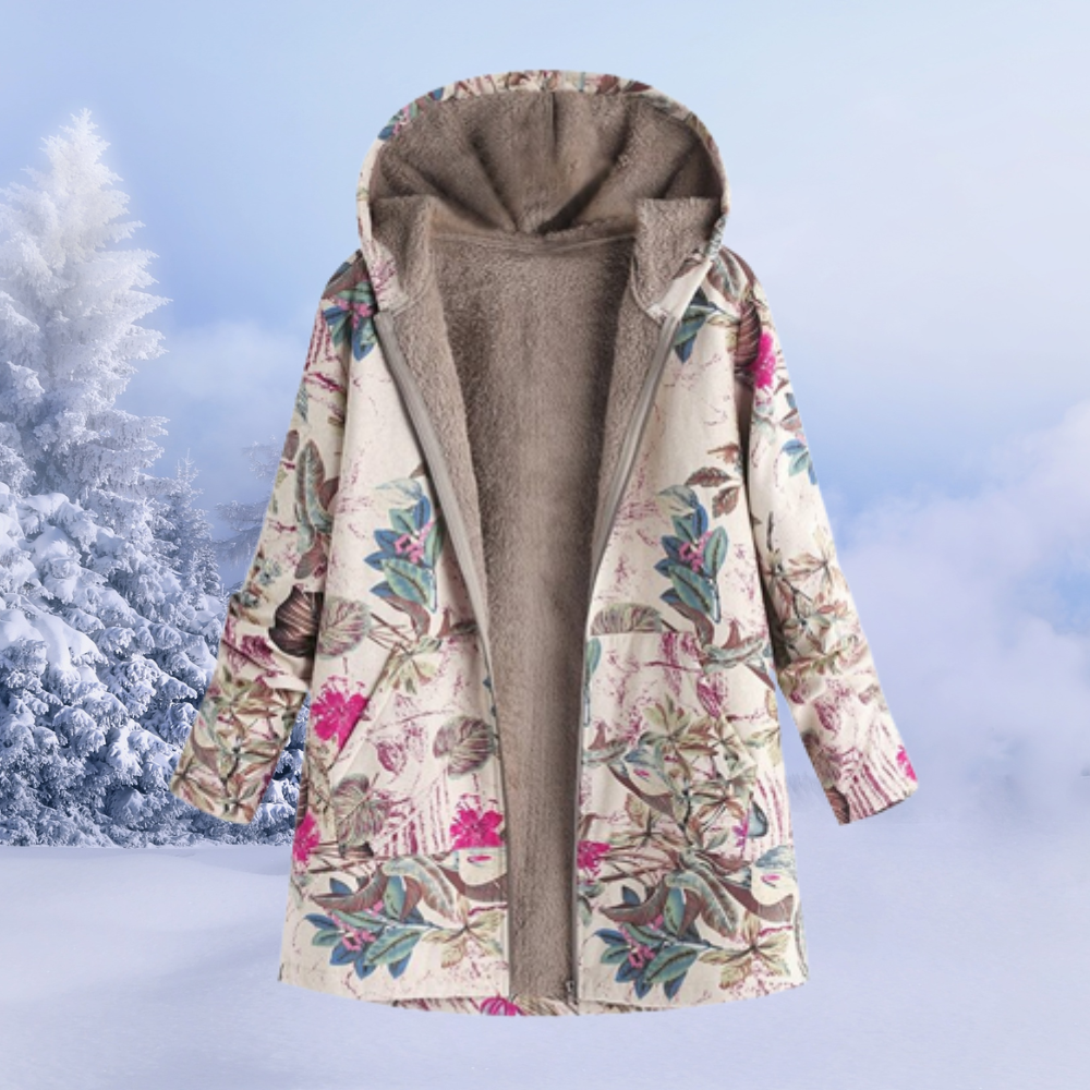 Damen Winterjacke aus Baumwoll-Polyester-Mix