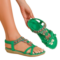WW Flache Sandalen - Boho - Strass Schmetterling