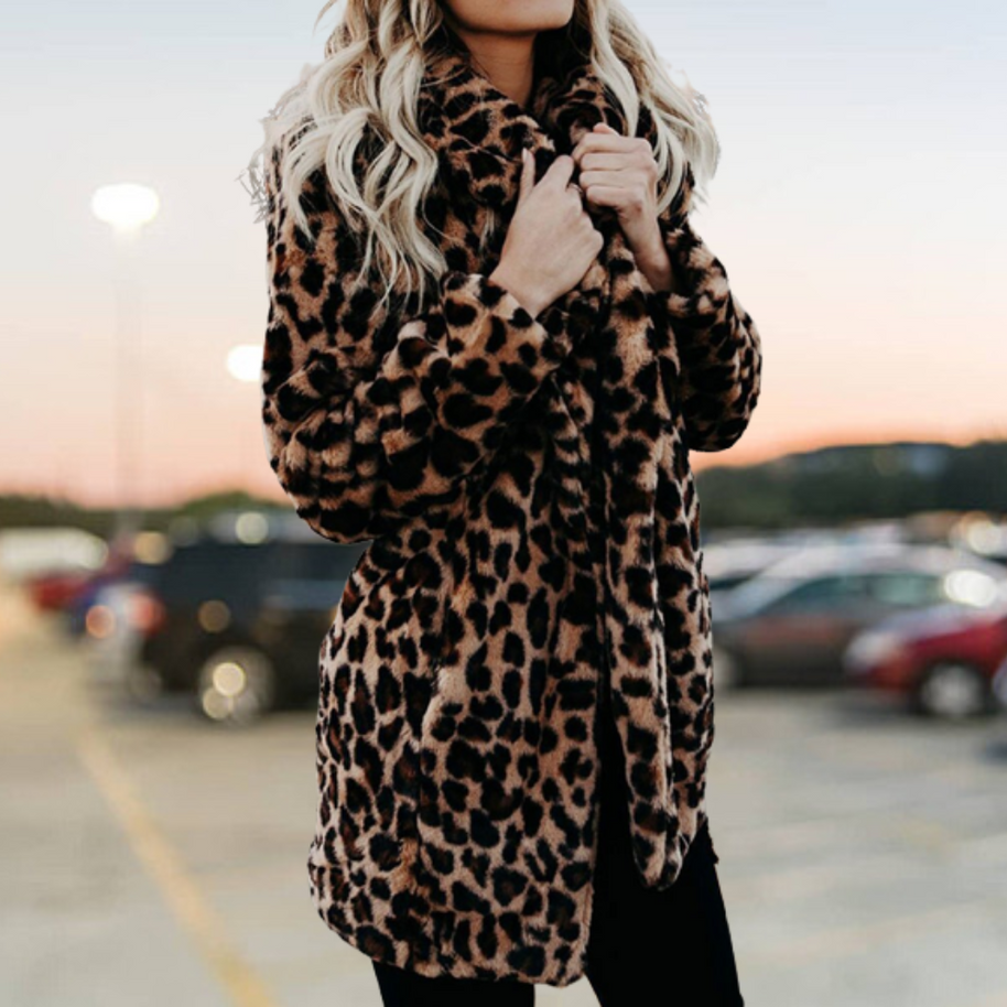 Die beste kuschelige Eleganz Winter Plüsch Pelz Jacke