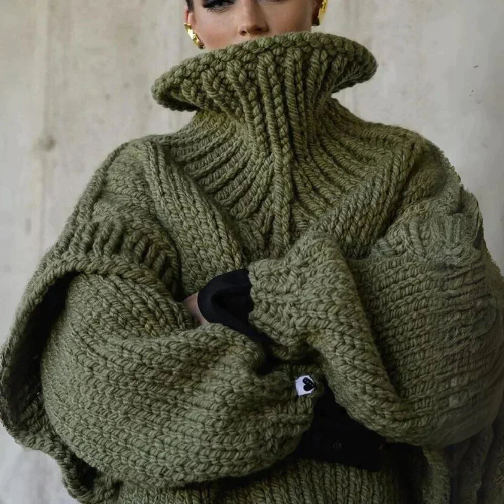 WW | Oversized Pullover Mit Rollkragen