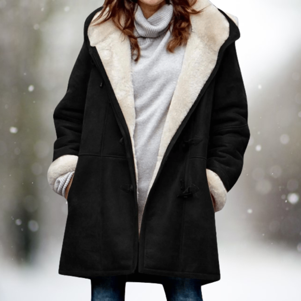 W&W Mode - Stylischer ethnischer Knopf-Hoodie-Cardigan für Frauen