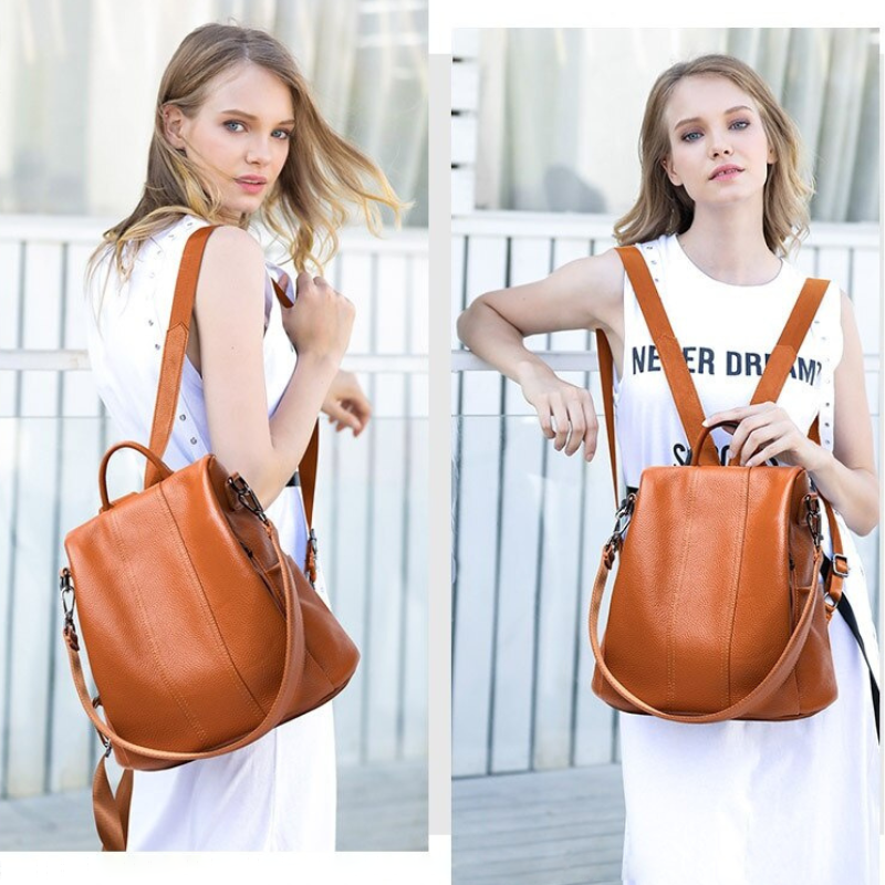 WW | Anti-Diebstahl-Lederrucksack