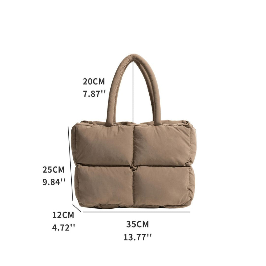 WW | Puffer Schultertasche für Damen - Stilvolle und geräumige Umhängetasche