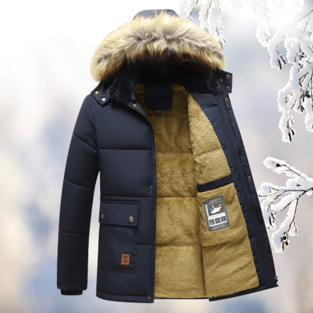 W&W Mode - Bleiben Sie warm und stilvoll mit dem winddichten Parkas mit Fellkapuze
