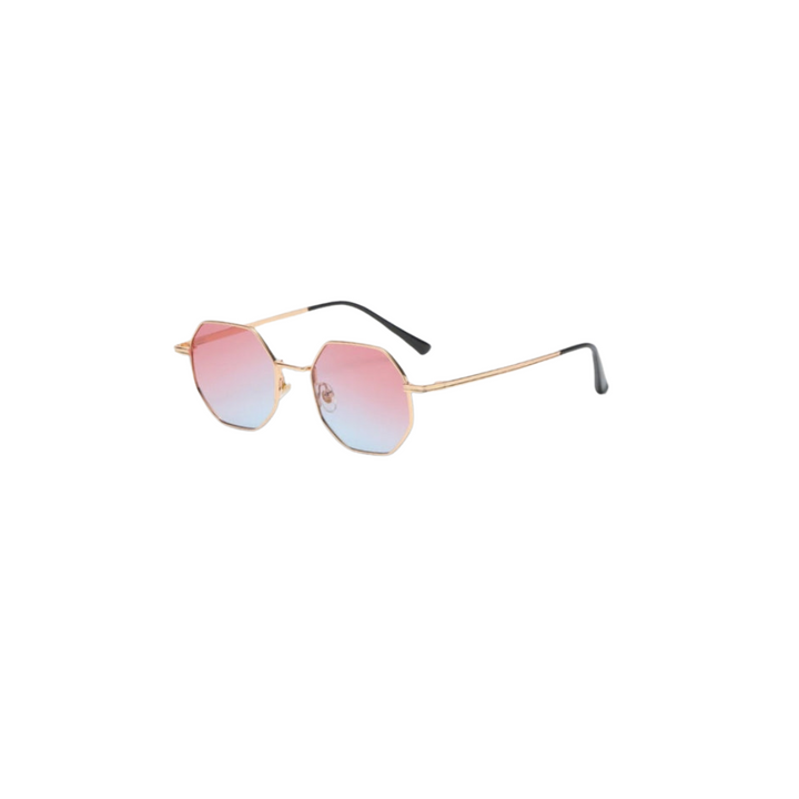 W&W Mode Geld Sonnenbrille - Sommer - Metall Vieleckig