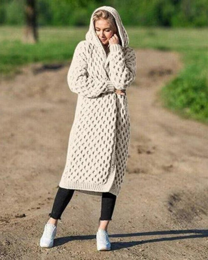 W&W Mode Lange Strickjacke