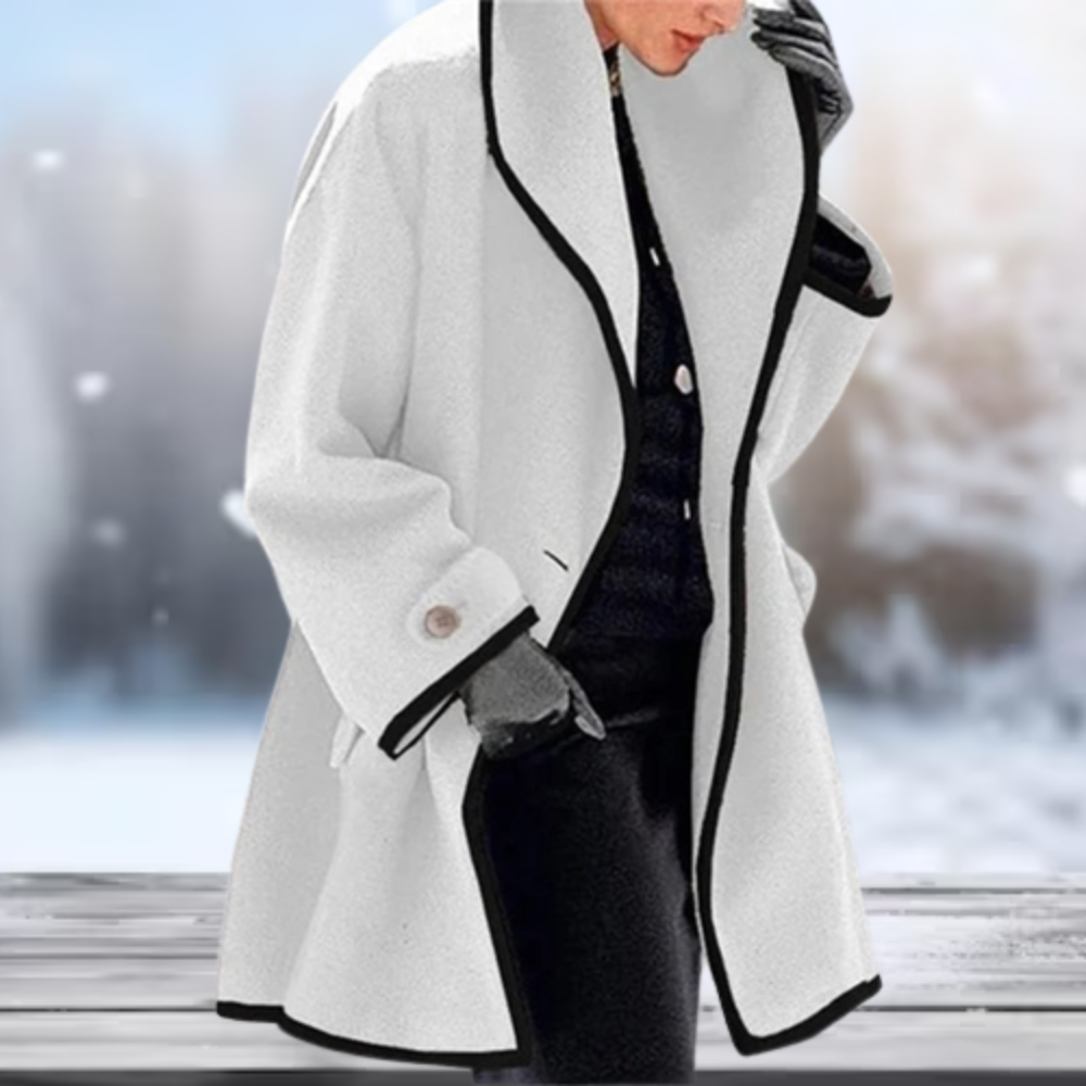 WW | Doppelt Breiter Kragen Trenchcoat Für Frauen