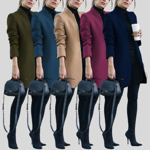 WW | Damen Herbst Winter Wollblazer - Stilvoll & Warm für Kalte Tage