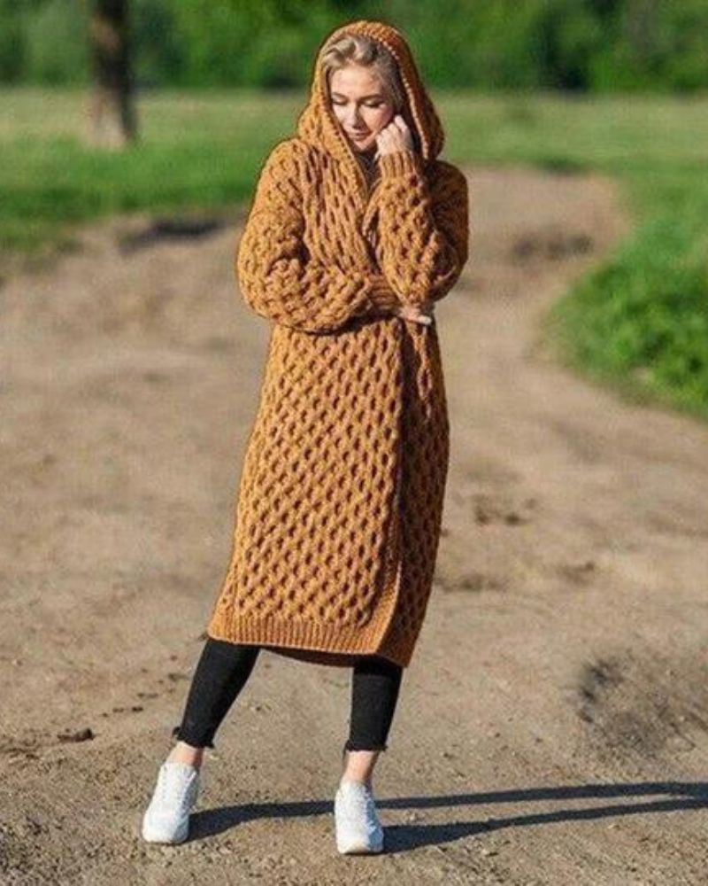 W&W Lange Strickjacke