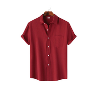 WW Geld Sommer Hemd - Lässig - Nahtloses Design Dehnbarer Stoff