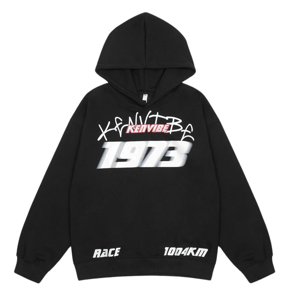WW Hoodie - Weinlese - Speed Druck Gestickt