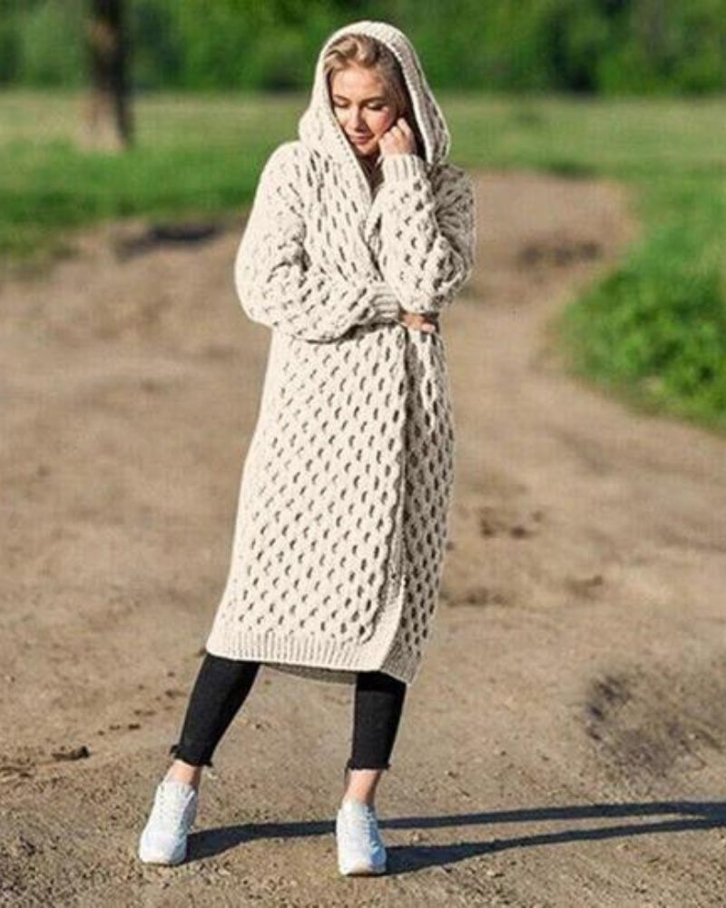 W&W Lange Strickjacke
