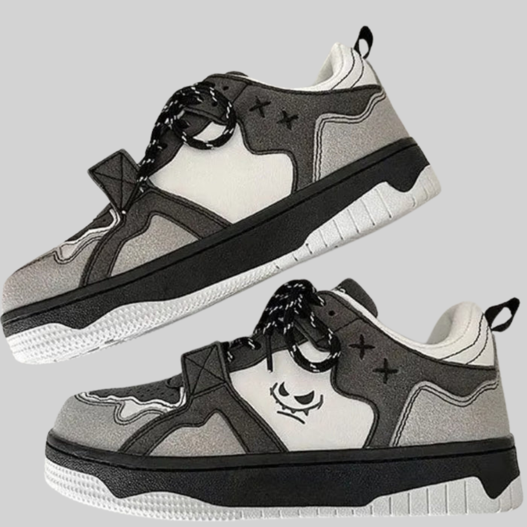 WW - Sneakers - Jahrgang - Graffiti Niedrig-Top-Plattform