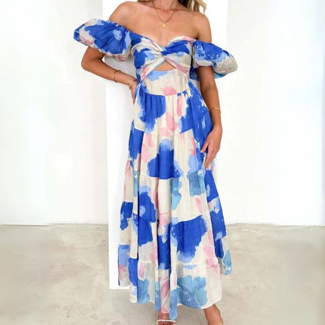 WW | Elegantes Langes Blumenkleid