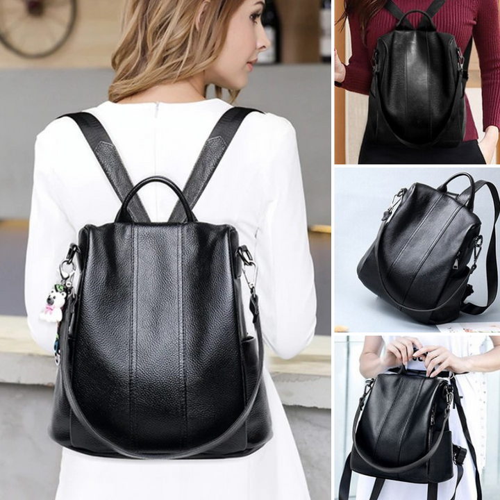 W&W Mode | Anti-Diebstahl-Lederrucksack