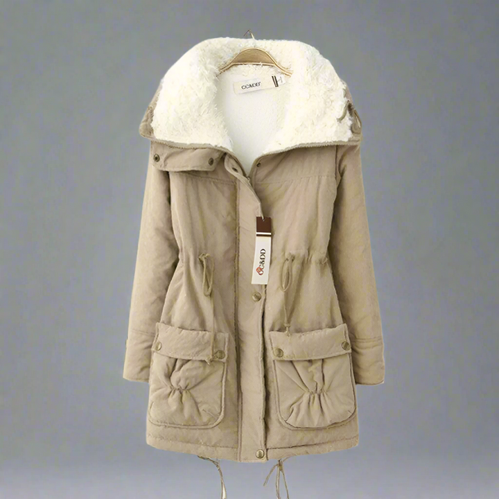 W&W Mode | Warme Baumwoll Winterjacke damen Mit Kapuze
