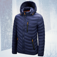 Wasserdichte Hybridjacke mit abnehmbarem Hut