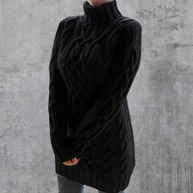 WW | Stilvoller Warmer Langer Rollkragenpullover