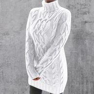 WW | Stilvoller Warmer Langer Rollkragenpullover