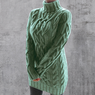 WW | Stilvoller Warmer Langer Rollkragenpullover