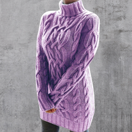 WW | Stilvoller Warmer Langer Rollkragenpullover