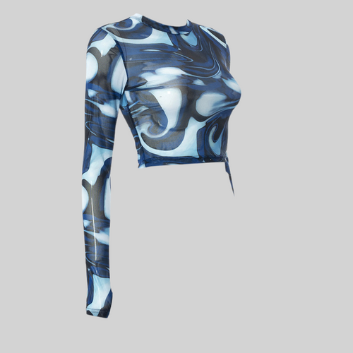 WW Top - Jahrgang - Transparentes Netzshirt