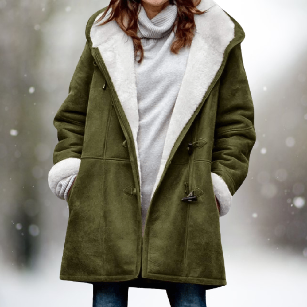 W&W Mode - Stylischer ethnischer Knopf-Hoodie-Cardigan für Frauen