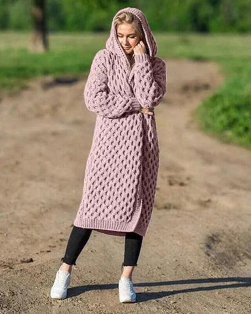 W&W Lange Strickjacke