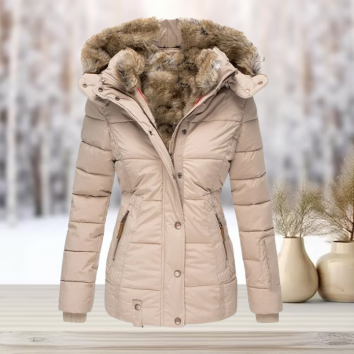 W&W Mode | Elegante Winter-Pelzjacke mit Kapuze 2024