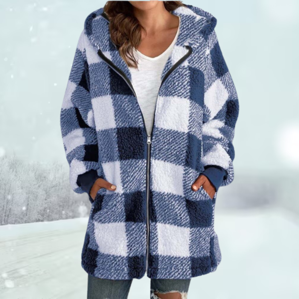 W&W Mode | Karierte Jacke mit Kapuze: Wintersaison