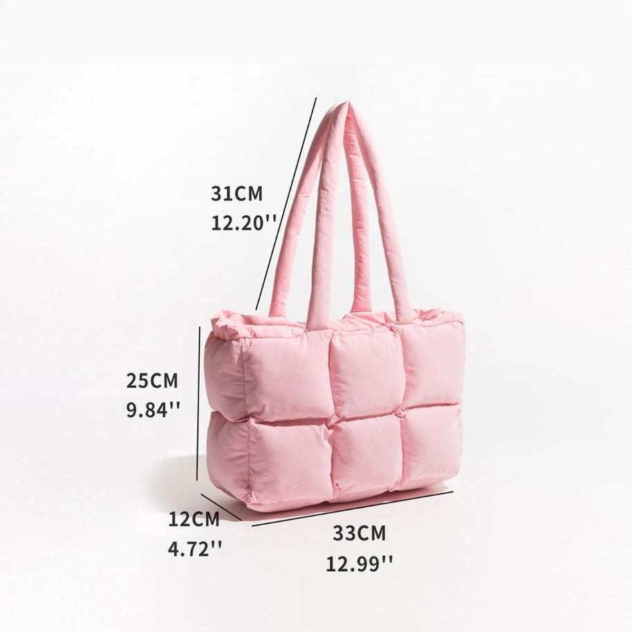 WW | Puffer Schultertasche für Damen - Stilvolle und geräumige Handtasche