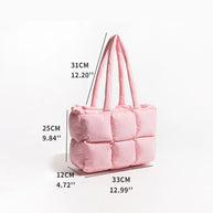 WW | Puffer Schultertasche für Damen - Stilvolle und geräumige Handtasche